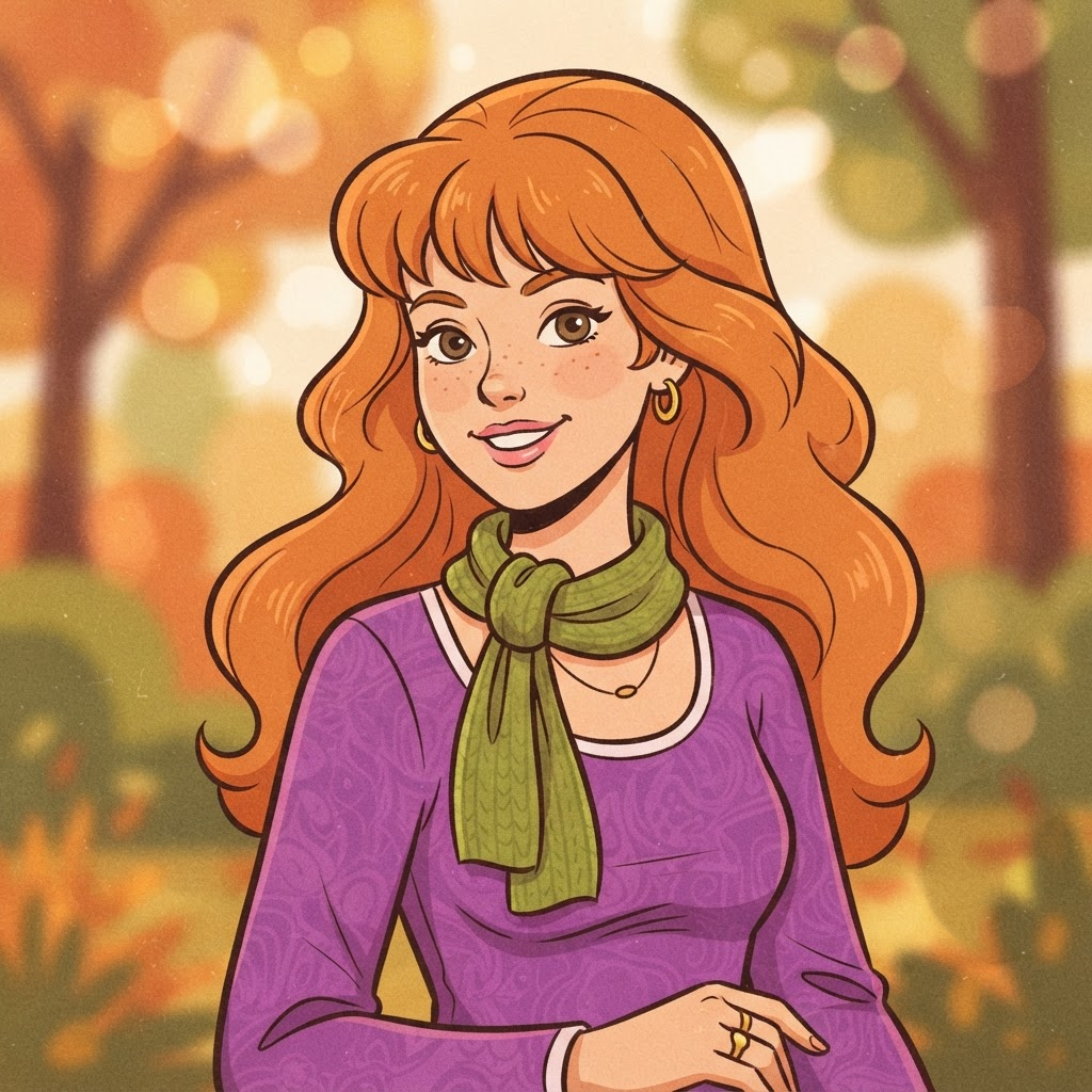 Daphne from Scooby-Doo, voiced by Jewels Jaselle