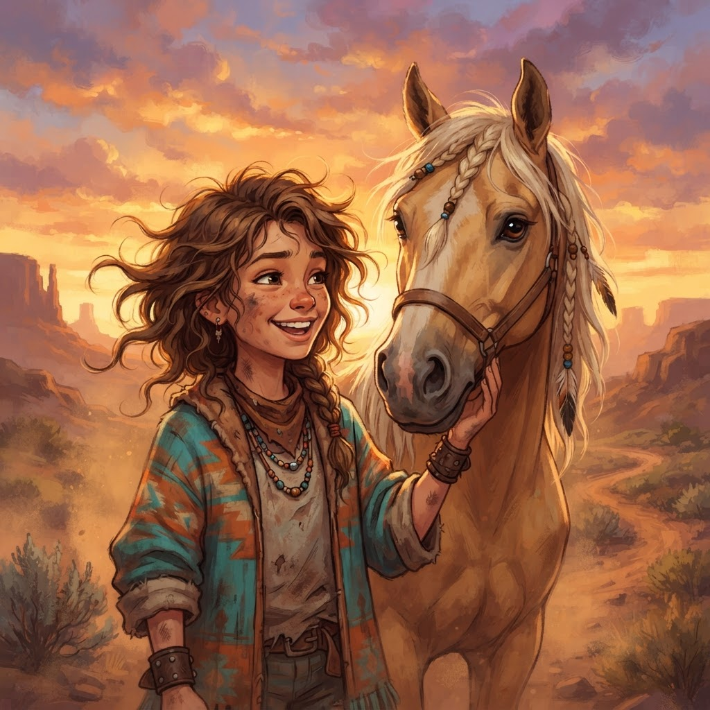 Lucky from Spirit Untamed, voiced by Jewels Jaselle
